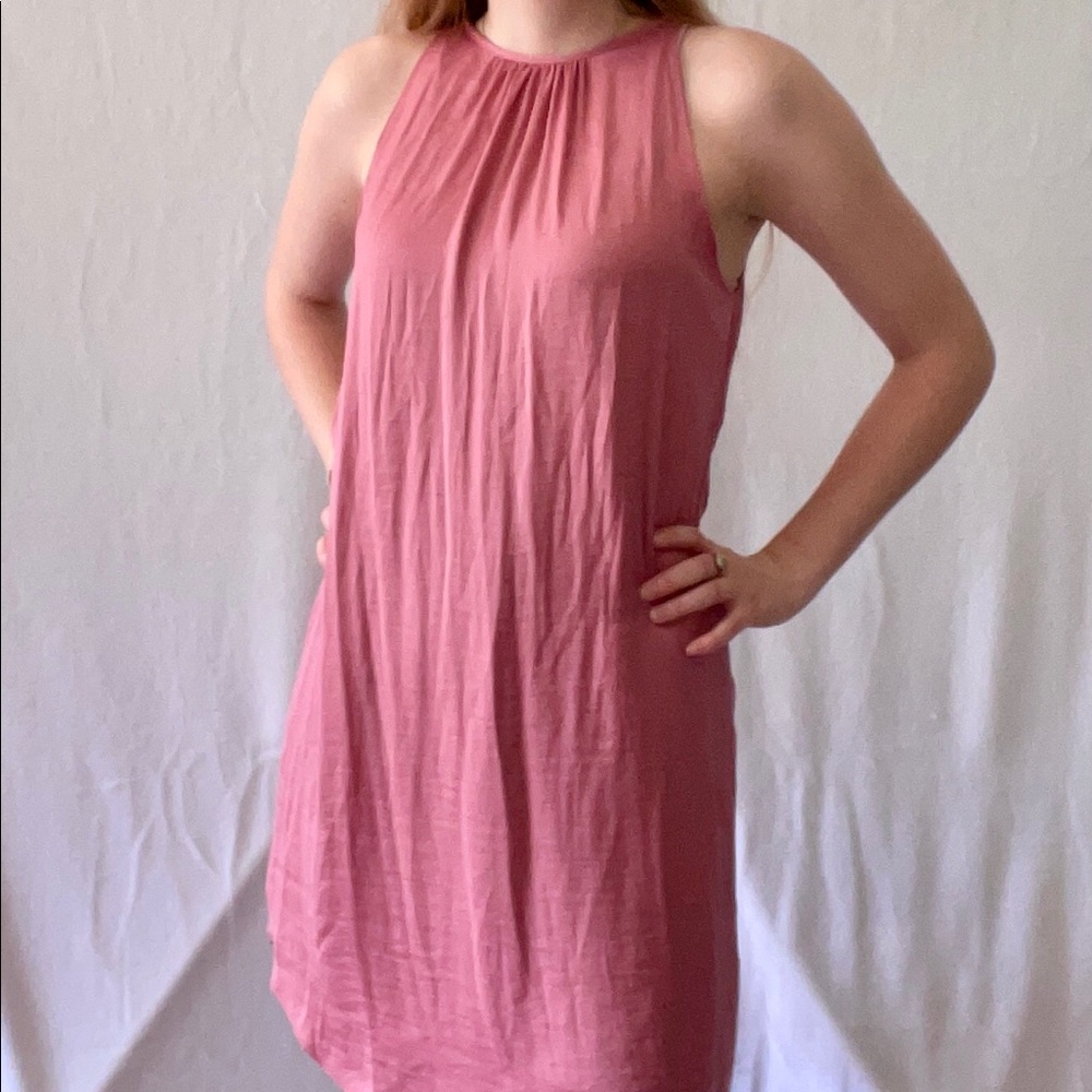 xs shimmery pink dress